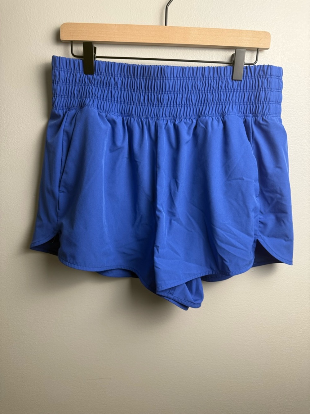 Old Navy Royal Blue Extra High-Rise Elastic-Waist Athletic Shorts Sz L